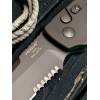 Нож складной Hogue HO64120 Ballista I, Black Part Serrated Blade, Black Handle