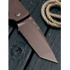 Нож складной Hogue HO64120 Ballista I, Black Part Serrated Blade, Black Handle