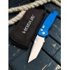 Нож складной Hogue HO64123 Ballista I, StoneWash Blade, Blue Handle