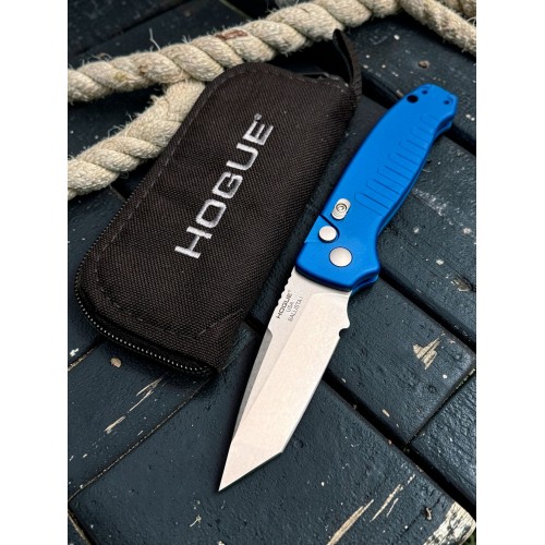 Нож складной Hogue HO64123 Ballista I, StoneWash Blade, Blue Handle Нож складной Hogue HO64123 Ballista I, StoneWash Blade, Blue Handle