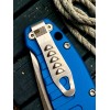 Нож складной Hogue HO64123 Ballista I, StoneWash Blade, Blue Handle