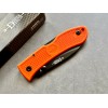 Нож складной Ka-Bar Dozier Folding Hunter, Black Blade, Orange Handle