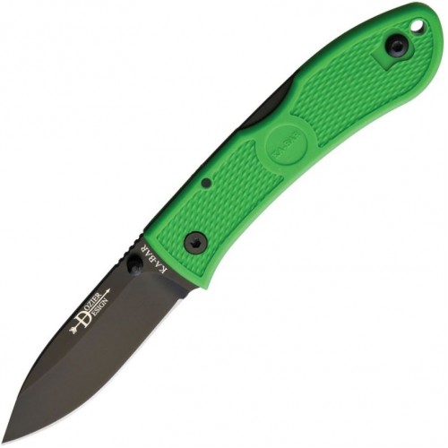 Нож складной Ka-Bar Dozier Folding Hunter, Green Zytel Handle