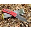 Нож складной Ka-Bar Dozier Folding Hunter, Black Blade, Red Handle