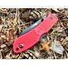 Нож складной Ka-Bar Dozier Folding Hunter, Black Blade, Red Handle