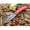 Нож складной Ka-Bar Dozier Folding Hunter, Black Blade, Red Handle