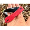 Нож складной Ka-Bar Dozier Folding Hunter, Black Blade, Red Handle