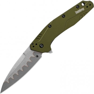 Нож складной Kershaw KS1812OLCB Dividend, CPM-D2 - N690 Composite Blade, OD Green Handle
