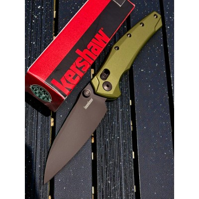 Нож складной Kershaw KS6777 Bareknuckle, Black MagnaCut Blade, OD Green Handle