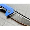 Нож складной Kershaw Natrix, BlackWash Blade, Blue G-10 Handles
