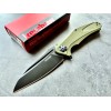 Нож складной Kershaw Natrix XL, Black Blade, OD Green Handle