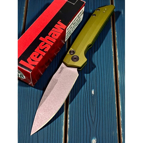 Нож складной Kershaw KS7038OL Launch Iridium, Olive Handle