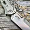 Нож складной Kershaw KS7650RAW Launch 13, StoneWashed Blade, Silver Handle
