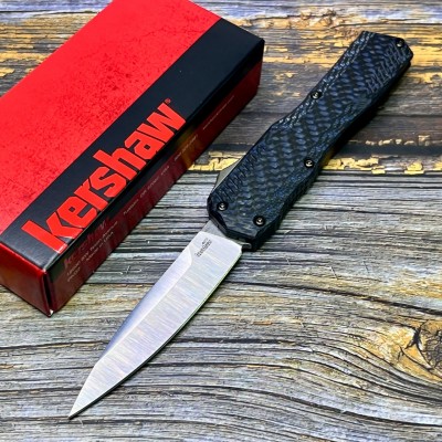 Нож складной Kershaw KS9000CFBLU Livewire, Blue Carbon Handle