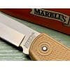 Нож складной Marbles Lockback, Tan Handle