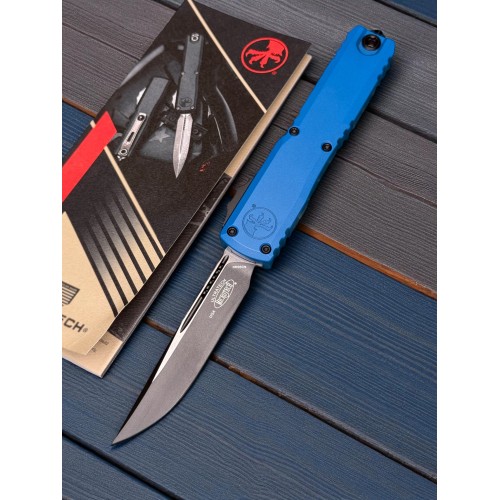 Нож складной MicroTech MCT11211BL Ultratech Gen III ZBP, Black Blade, Blue Handle Нож складной MicroTech MCT11211BL Ultratech Gen III ZBP, Black Blade, Blue Handle
