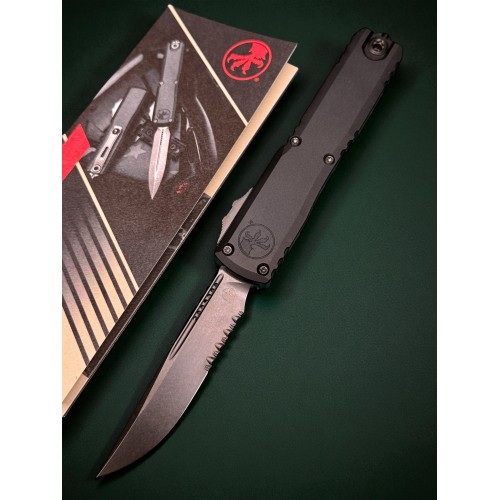 Нож складной MicroTech MCT11212DLCTSH Ultratech Gen III ZBP, Part Serrated Blade, Shadow Signature Series Нож складной MicroTech MCT11212DLCTSH Ultratech Gen III ZBP, Part Serrated Blade, Shadow Signature Series