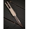 Нож складной MicroTech MCT11212NC Ultratech Gen III ZBP, Part Serrated Black Blade, Natural Clear Handle