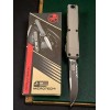 Нож складной MicroTech MCT11212NC Ultratech Gen III ZBP, Part Serrated Black Blade, Natural Clear Handle