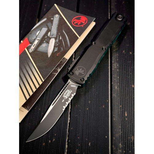 Нож складной MicroTech MCT11212T Ultratech Gen III ZBP, Black Part Serrated Blade, Tactical Нож складной MicroTech MCT11212T Ultratech Gen III ZBP, Black Part Serrated Blade, Tactical