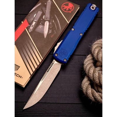 Нож складной MicroTech MCT1121410APNA Ultratech Gen IV, Apocalyptic Blade, Navy Blue Handle Нож складной MicroTech MCT1121410APNA Ultratech Gen IV, Apocalyptic Blade, Navy Blue Handle