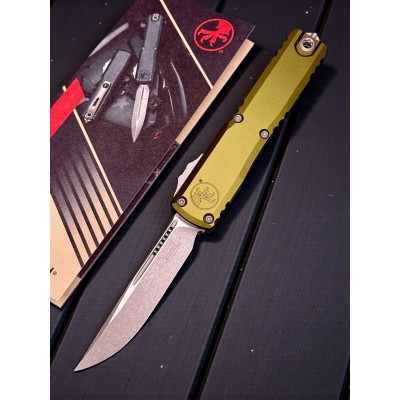 Нож складной MicroTech MCT1121410APOD Ultratech Gen IV, Apocalyptic Blade, OD Green Handle