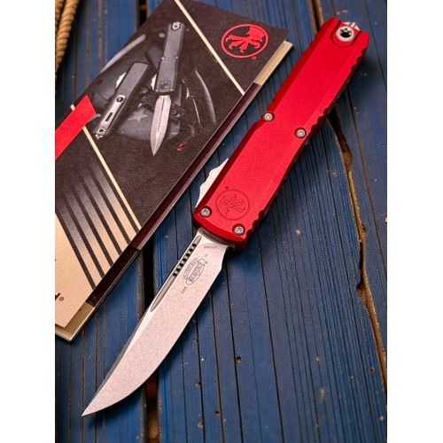 Нож складной MicroTech MCT1121410RD Ultratech Gen IV, StoneWash Blade, Red Handle Нож складной MicroTech MCT1121410RD Ultratech Gen IV, StoneWash Blade, Red Handle
