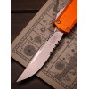 Нож складной MicroTech MCT1121411APOR Ultratech Gen IV, Apocalyptic PartSerrated Blade, Orange Handle Нож складной MicroTech MCT1121411APOR Ultratech Gen IV, Apocalyptic PartSerrated Blade, Orange Handle