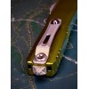 Нож складной MicroTech MCT1121411OD Ultratech Gen IV, StoneWash PartSerrated Blade, OD Green Handle