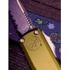 Нож складной MicroTech MCT1121411OD Ultratech Gen IV, StoneWash PartSerrated Blade, OD Green Handle