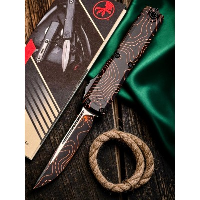 Нож складной MicroTech MCT112141TPBKOR Ultratech Gen IV, Signature Series, Topographic Black-Orange Camo Standard Нож складной MicroTech MCT112141TPBKOR Ultratech Gen IV, Signature Series, Topographic Black-Orange Camo Standard