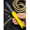 Нож складной MicroTech MCT112141YW Ultratech Gen IV, Black Blade, Yellow Handle