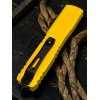 Нож складной MicroTech MCT112141YW Ultratech Gen IV, Black Blade, Yellow Handle