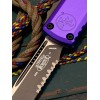 Нож складной MicroTech MCT112142PU Ultratech Gen IV, Black Part Serrated Blade, Purple Handle Нож складной MicroTech MCT112142PU Ultratech Gen IV, Black Part Serrated Blade, Purple Handle