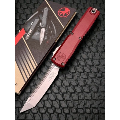 Нож складной MicroTech MCT112310MR Ultratech Gen III ZBP, StoneWash Blade, Merlot Handle