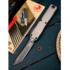 Нож складной MicroTech MCT11233NC Ultratech Gen III ZBP, Black Serrated Blade, Natural Clear Blade