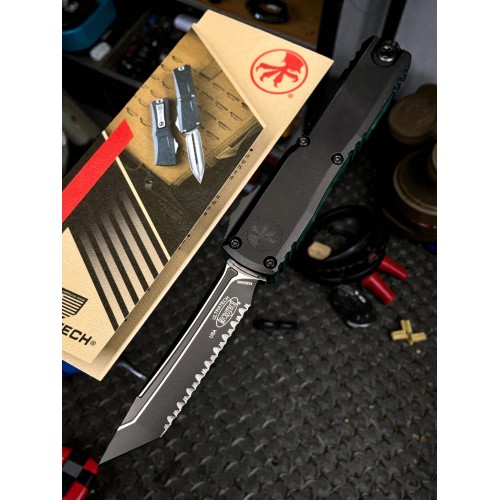 Нож складной MicroTech MCT11233T Ultratech Gen III ZBP, Black Serrated Blade, Tactical