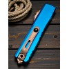 Нож складной MicroTech MCT1123410APBL Ultratech Gen IV, Apocalyptic Blade, Blue Handle