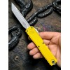 Нож складной MicroTech MCT1123410YW Ultratech Gen IV, StoneWash Blade, Yellow Handle Нож складной MicroTech MCT1123410YW Ultratech Gen IV, StoneWash Blade, Yellow Handle