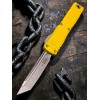 Нож складной MicroTech MCT1123410YW Ultratech Gen IV, StoneWash Blade, Yellow Handle Нож складной MicroTech MCT1123410YW Ultratech Gen IV, StoneWash Blade, Yellow Handle