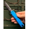 Нож складной MicroTech MCT112341BL Ultratech Gen IV, Black Blade, Blue Handle