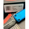 Нож складной MicroTech MCT112341BL Ultratech Gen IV, Black Blade, Blue Handle
