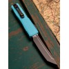 Нож складной MicroTech MCT112341CN Ultratech Gen IV, Black Blade, Cyan Handle
