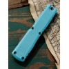 Нож складной MicroTech MCT112341CN Ultratech Gen IV, Black Blade, Cyan Handle