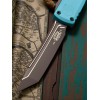 Нож складной MicroTech MCT112341CN Ultratech Gen IV, Black Blade, Cyan Handle