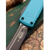 Нож складной MicroTech MCT112341CN Ultratech Gen IV, Black Blade, Cyan Handle