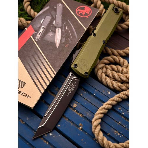 Нож складной MicroTech MCT112341OD Ultratech Gen IV, Black Blade, OD Green Handle