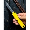 Складной нож MicroTech MCT112342YW Ultratech Gen IV, Black Part Serrated Blade, Yellow Handle Складной нож MicroTech MCT112342YW Ultratech Gen IV, Black Part Serrated Blade, Yellow Handle