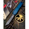 Нож складной MicroTech MCT112343DO Ultratech Gen IV, Black Serrated Blade, Dark Blue Handle
