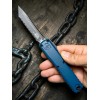 Нож складной MicroTech MCT112343DO Ultratech Gen IV, Black Serrated Blade, Dark Blue Handle